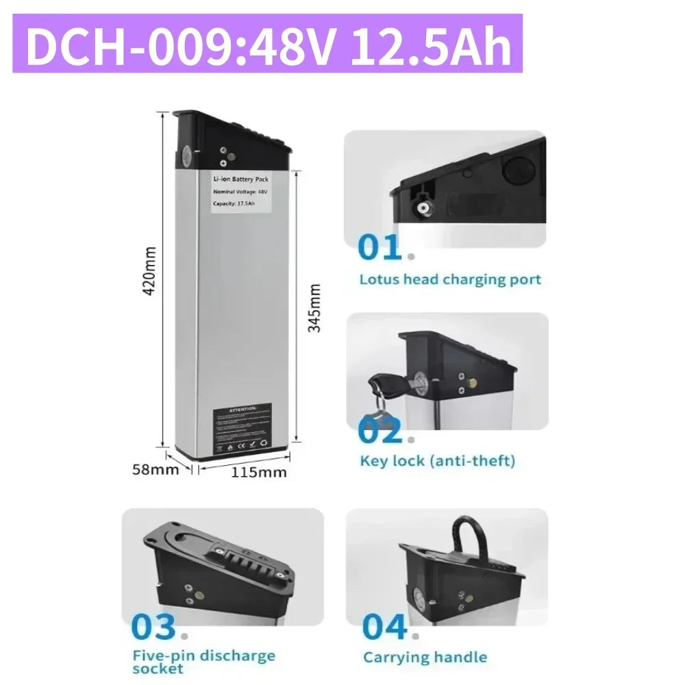 Folding E-Bike Lithium Battery Pack