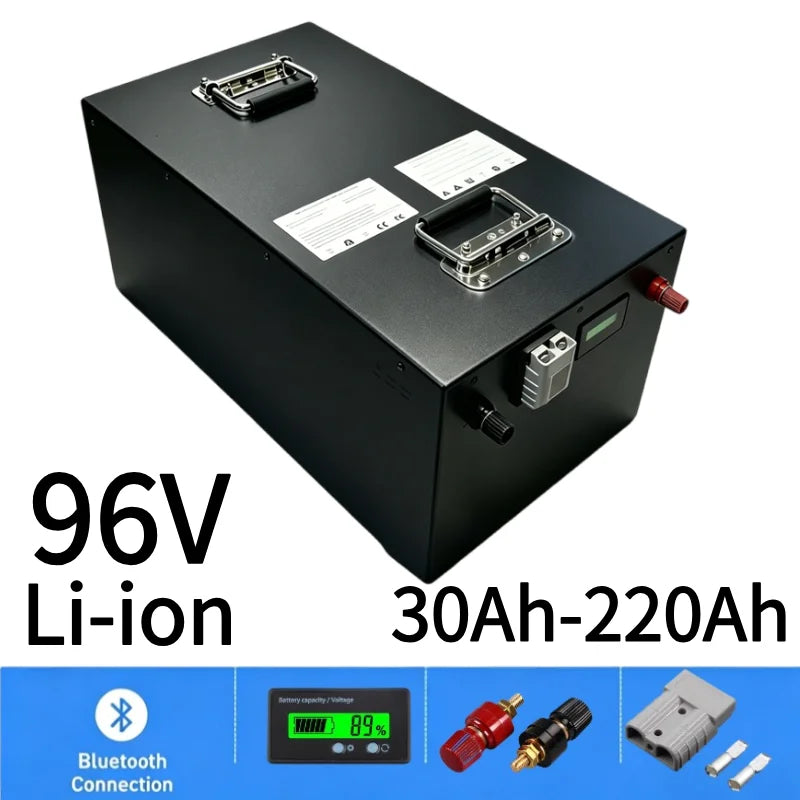 TLXT 96V Lithium-Ion Battery with Bluetooth BMS & Charger