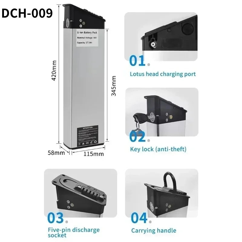 Folding E-Bike Lithium Battery Pack