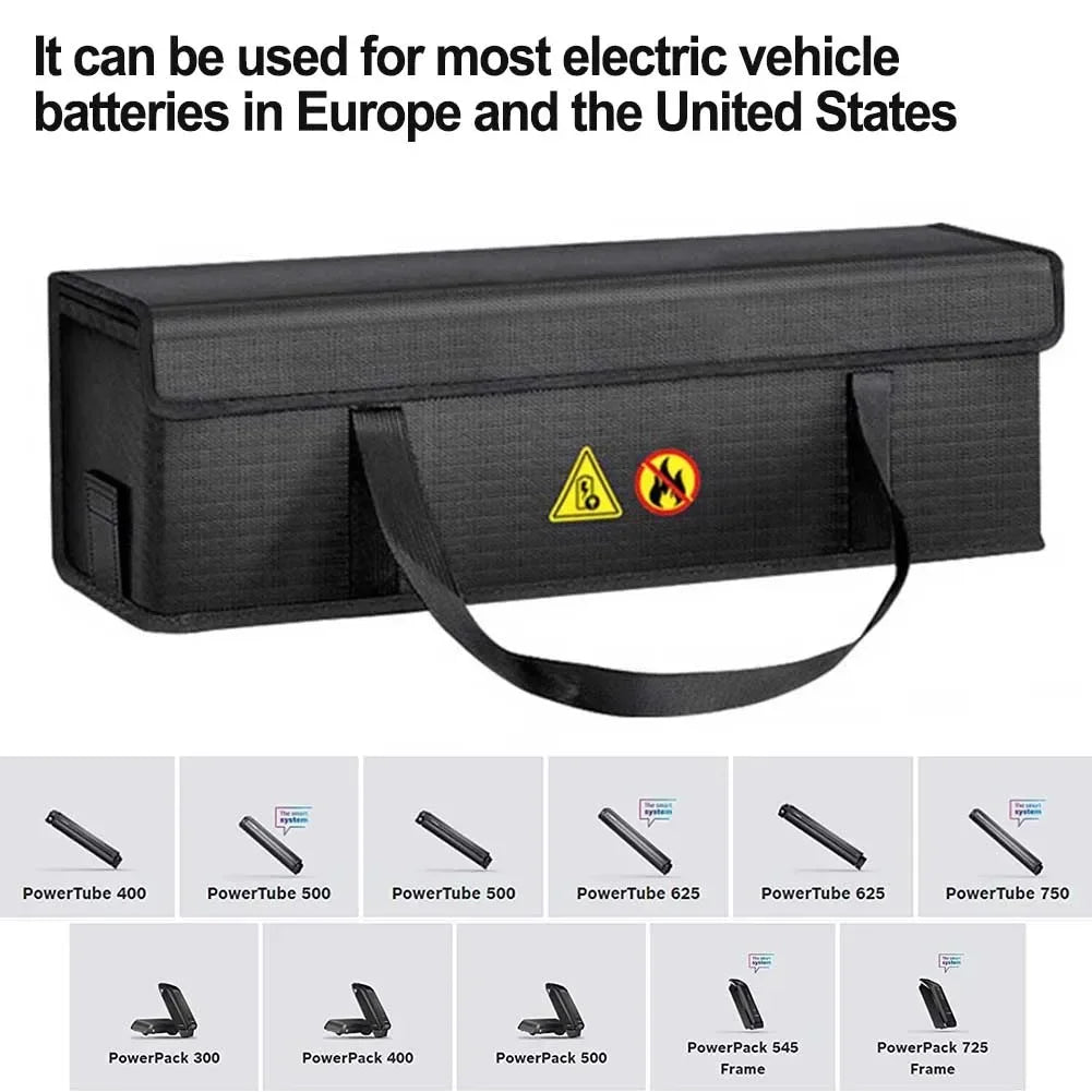 1000°C High-Temperature Explosionproof E-Bike Battery Bag