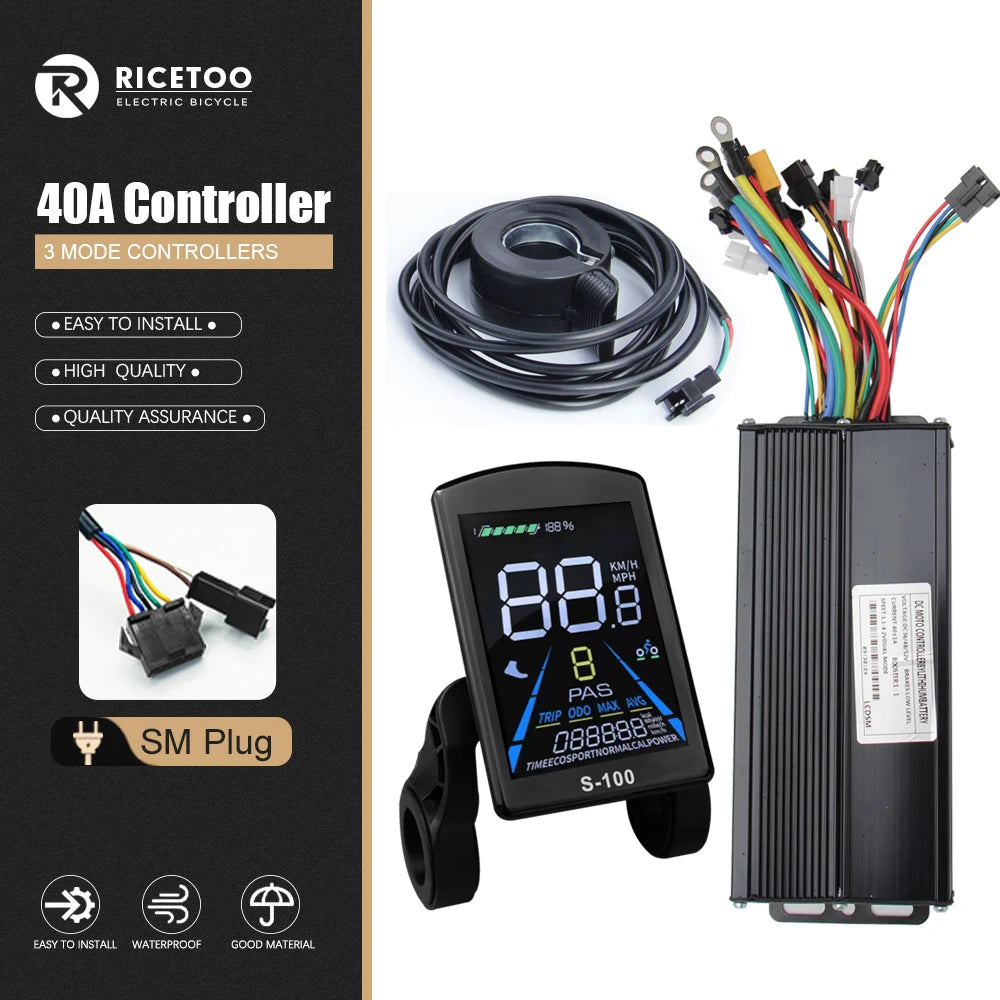 RICETOO 3-Mode Sine Wave E-Bike Controller