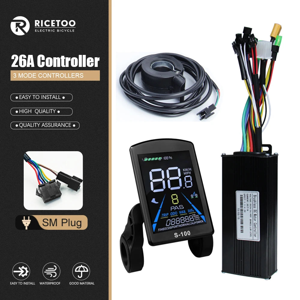 RICETOO 3-Mode Sine Wave E-Bike Controller