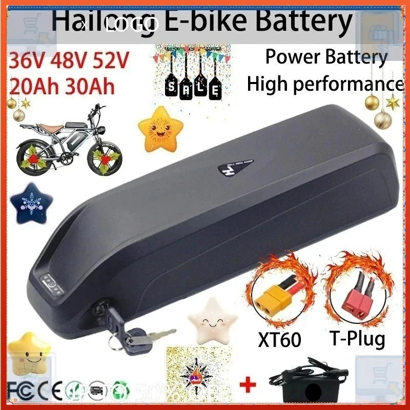 36V / 48V / 52V 20Ah 30Ah with Integrated BMS