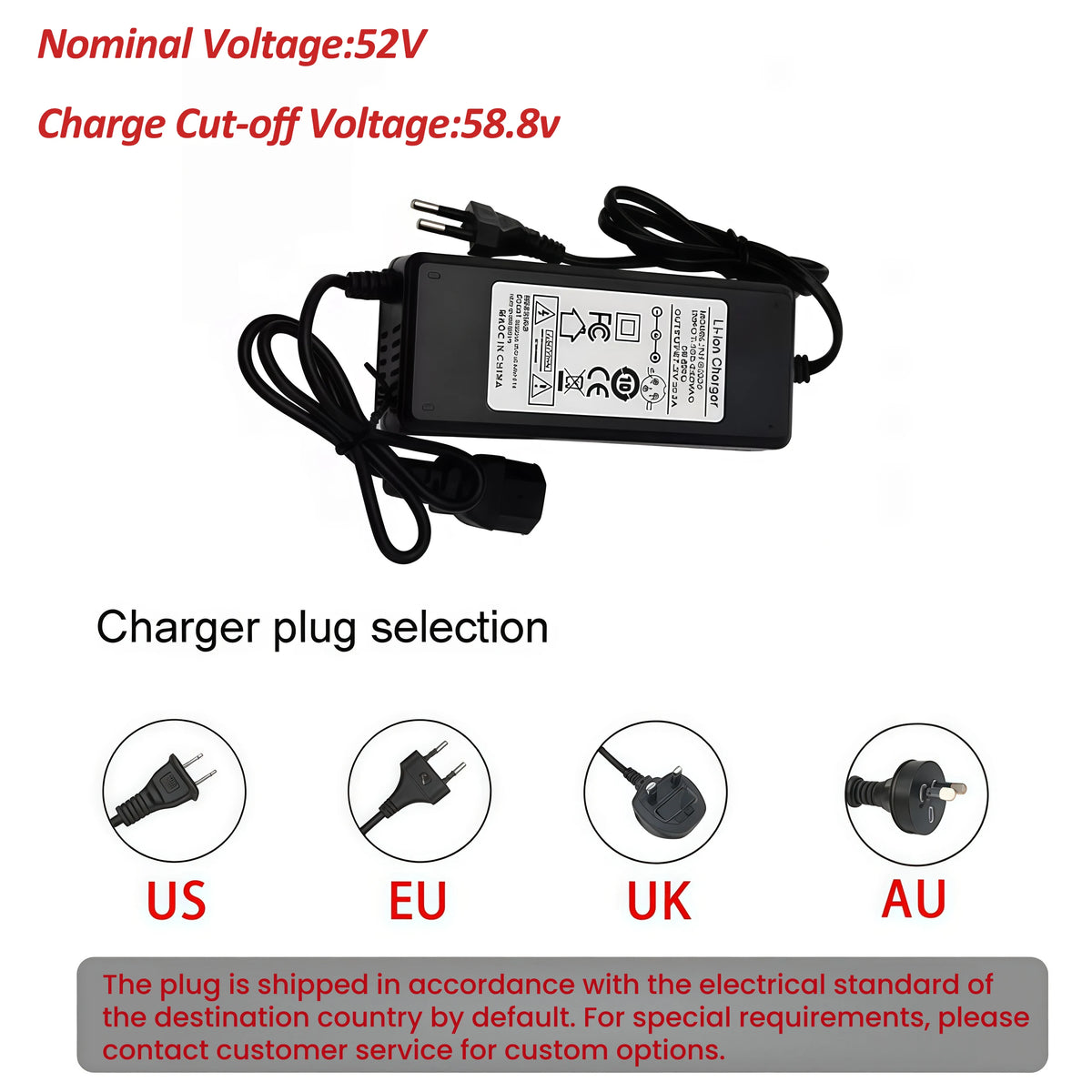 36V 48V 52V Long Range E-Bike Li-ion Replacement