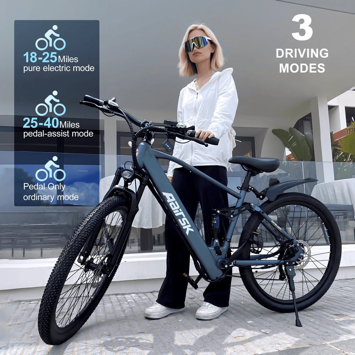 🔥 BUY ONE, GET ONE FREE eBIKE DEAL 🔥750W Peak Full-Suspension Electric Mountain Bike